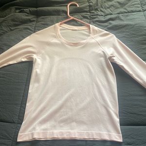 Pink lululemon long sleeve